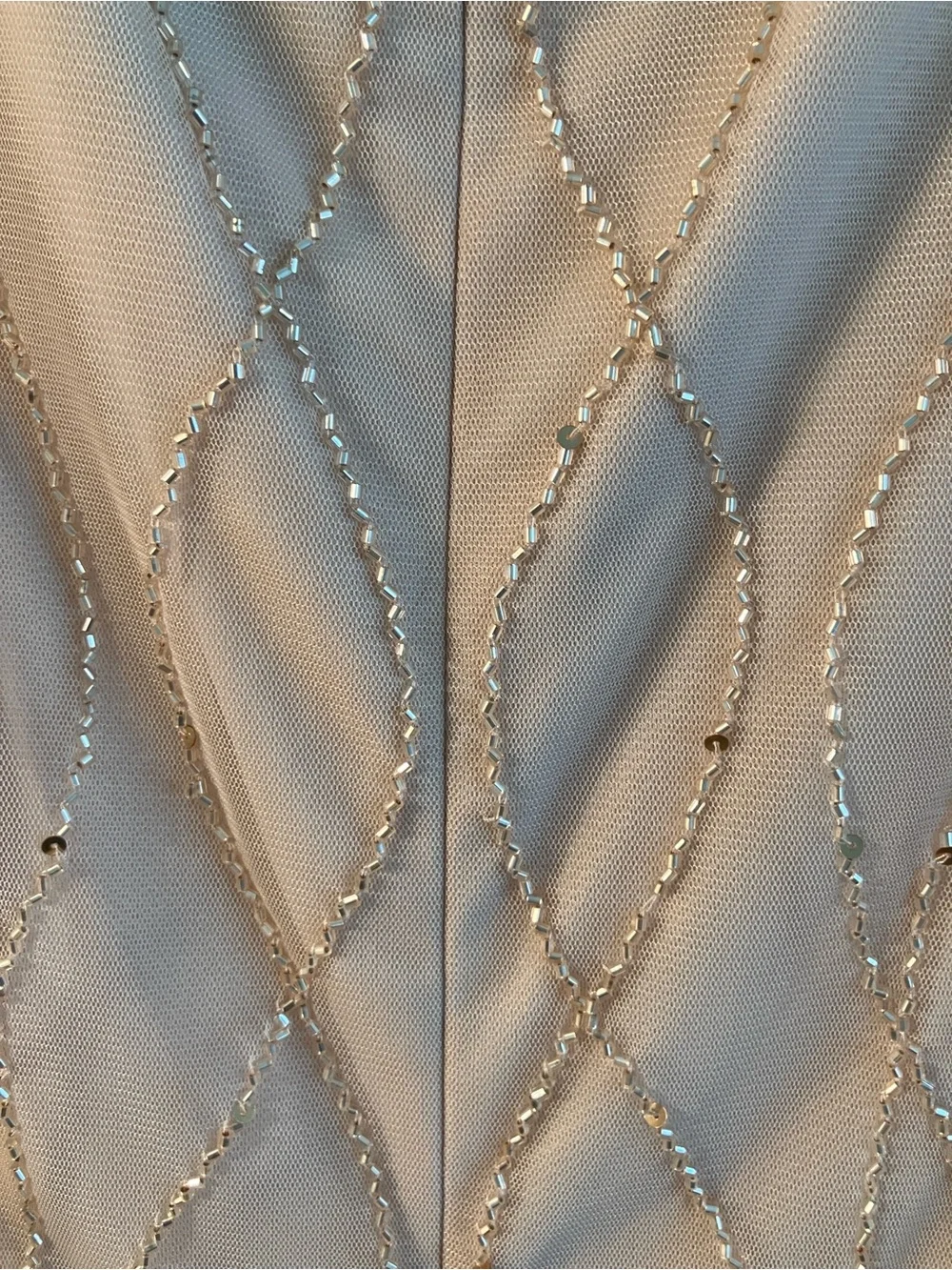 Adrianna Papell Blush  Beaded Dress- Mother of the Bride- Wedding Guest